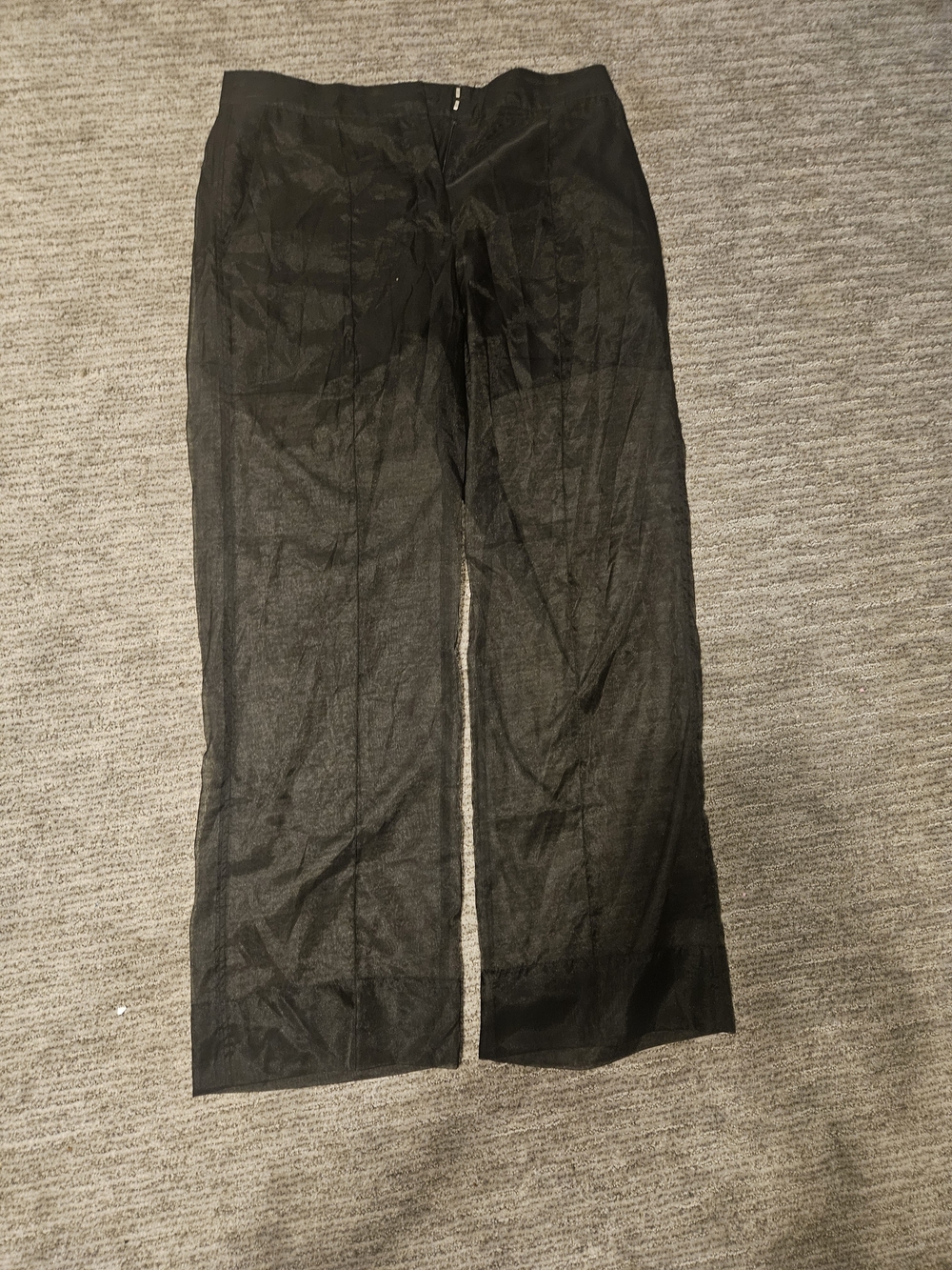 H&M Black Sheer Wide-Leg Women's Pants